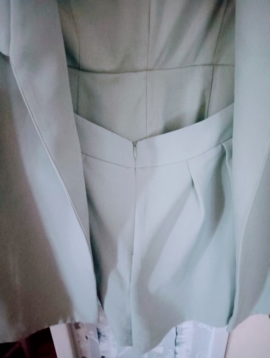 Blithe Los Angeles Blazer Jacket With Built In Shorts Seafoam Size S EUC - Picture 3 of 8